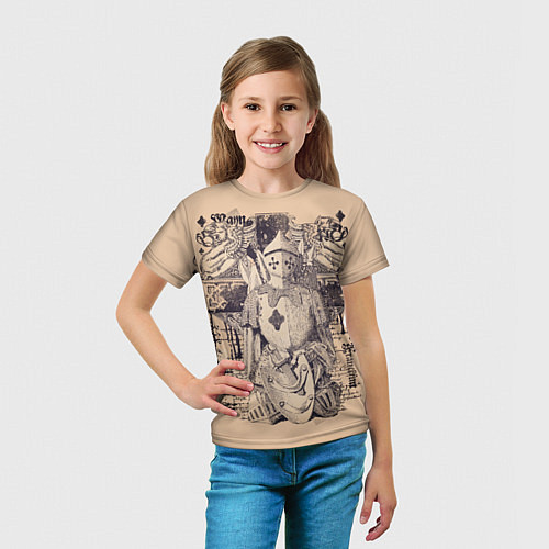 Детская футболка Доспехи война / 3D-принт – фото 5
