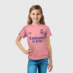Футболка детская REAL MADRID, выездная 2021, цвет: 3D-принт — фото 2