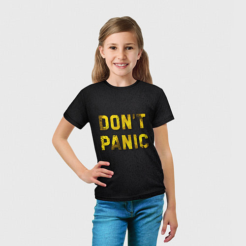 Детская футболка DONT PANIC / 3D-принт – фото 5