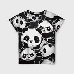 Футболка детская Смешные панды, цвет: 3D-принт