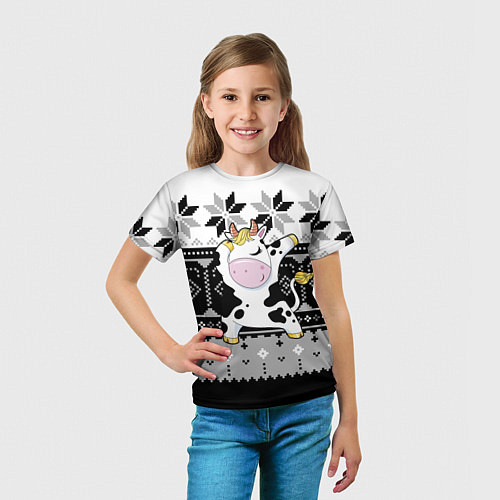 Детская футболка Свитер Dab 2021 / 3D-принт – фото 5