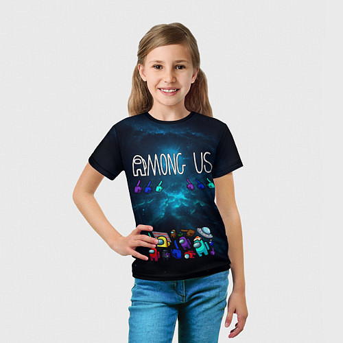 Детская футболка Among Us Cosmonauts / 3D-принт – фото 5