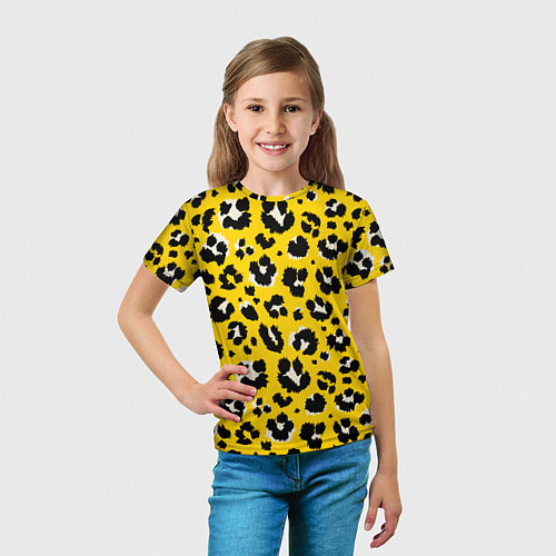 Детская футболка Леопард / 3D-принт – фото 5