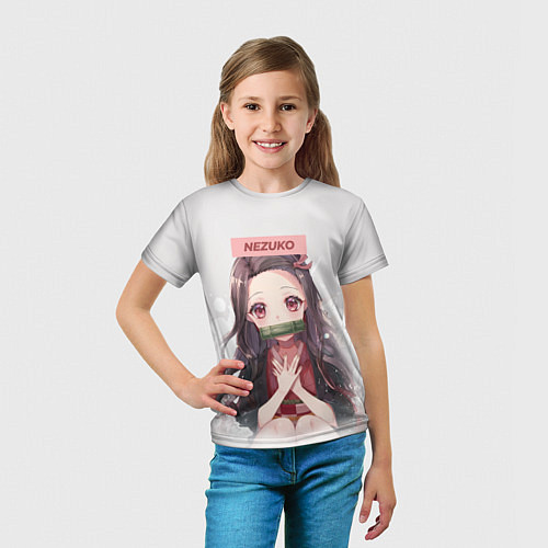 Детская футболка Nezuko / 3D-принт – фото 5
