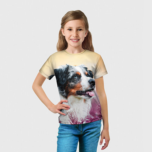 Детская футболка Австралийская Овчарка / 3D-принт – фото 5