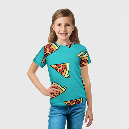 Детская футболка Пицца / 3D-принт – фото 5