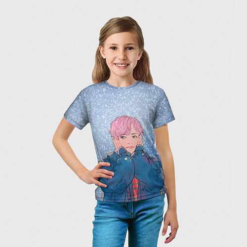 Детская футболка JIMIN SPRING DAY / 3D-принт – фото 5