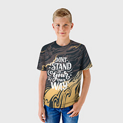 Футболка детская Мотивация, цвет: 3D-принт — фото 2
