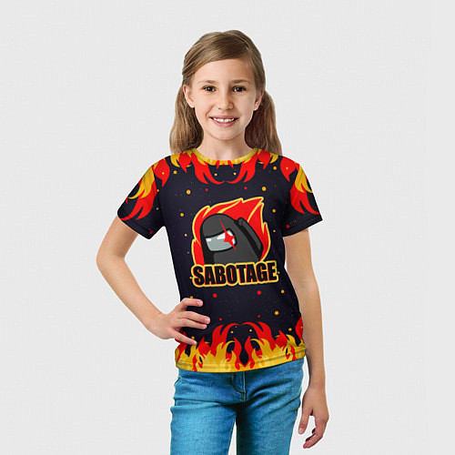 Детская футболка Among Us Sabotage / 3D-принт – фото 5