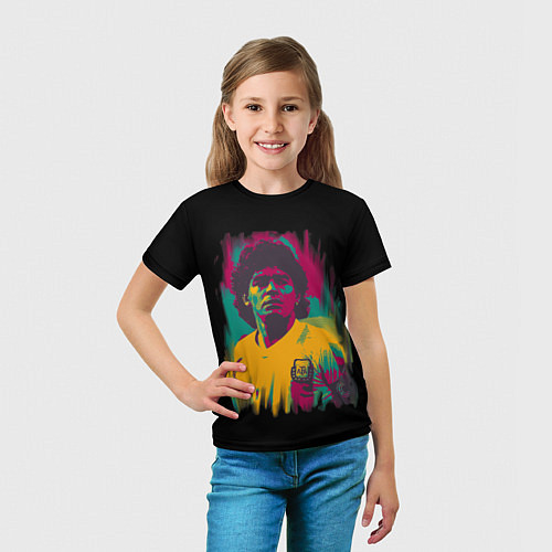Детская футболка Diego Maradona / 3D-принт – фото 5