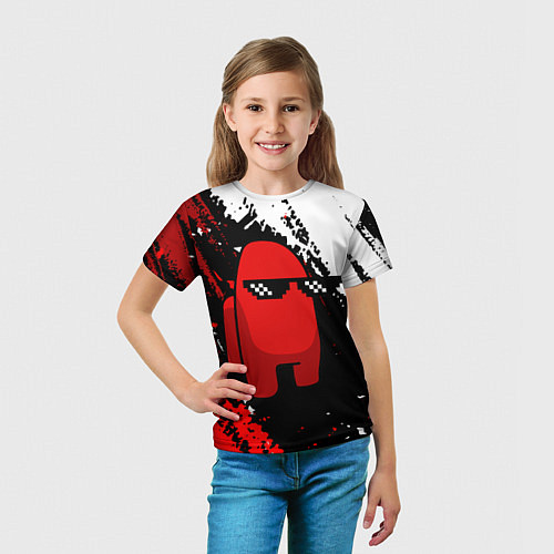 Детская футболка Among Us Sus Life Imposter / 3D-принт – фото 5