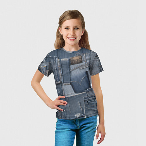 Детская футболка Jeans life / 3D-принт – фото 5