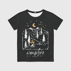 Футболка детская Костер, цвет: 3D-принт