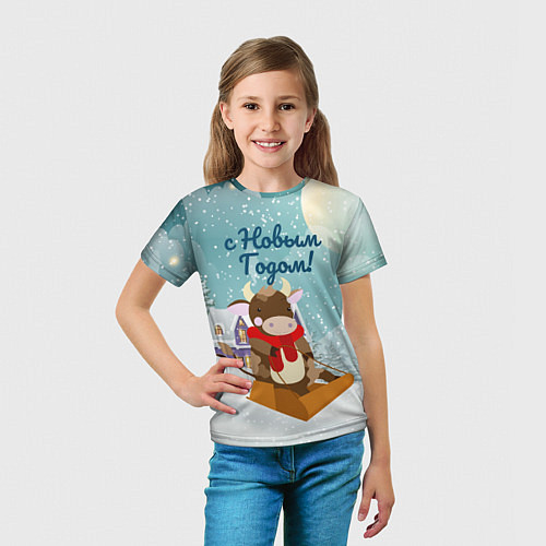Детская футболка С Новым Годом 2020 / 3D-принт – фото 5
