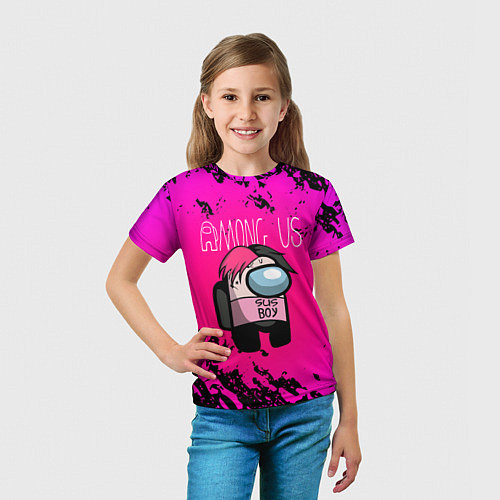 Детская футболка Among Us Sus Boy Z / 3D-принт – фото 5