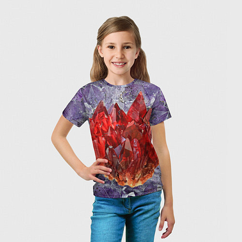 Детская футболка Роза инков / 3D-принт – фото 5