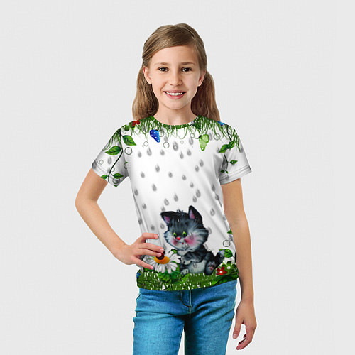 Детская футболка Котёнок / 3D-принт – фото 5