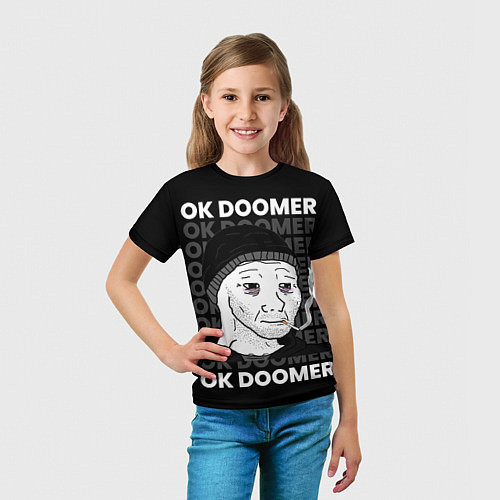 Детская футболка OK DOOMER / 3D-принт – фото 5