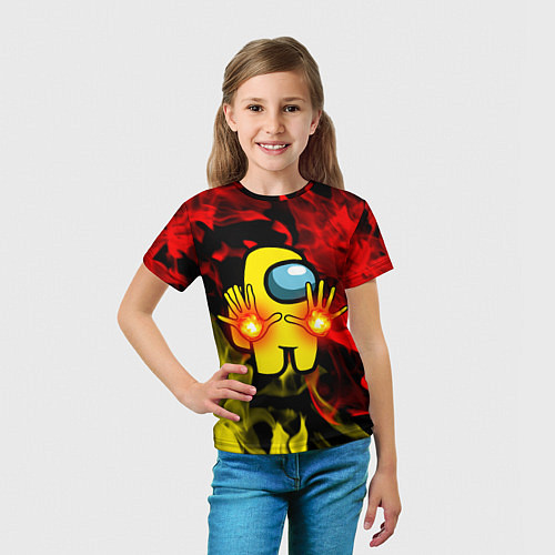 Детская футболка Маг огня Among us / 3D-принт – фото 5