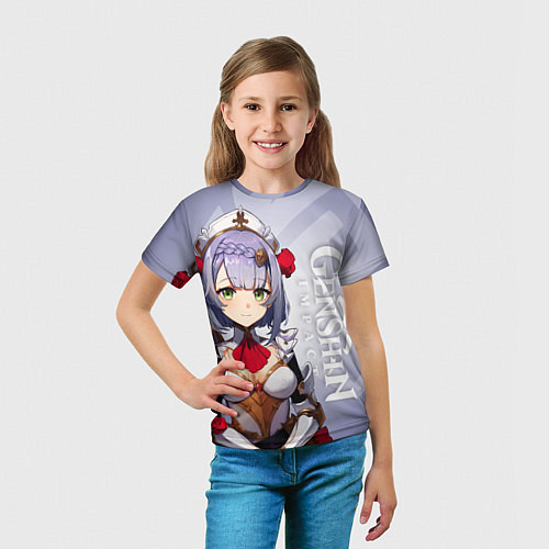 Детская футболка GENSHIN IMPACT, НОЭЛЛЬ / 3D-принт – фото 5