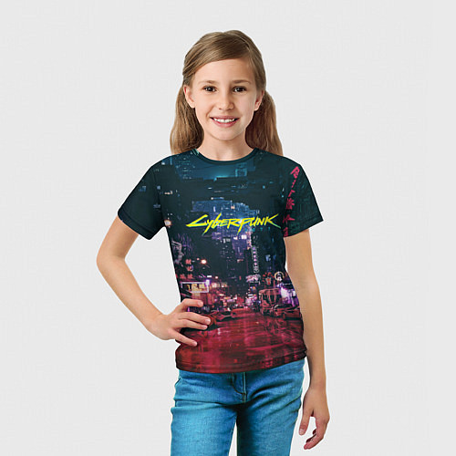 Детская футболка Cyberpunk 2077 / 3D-принт – фото 5