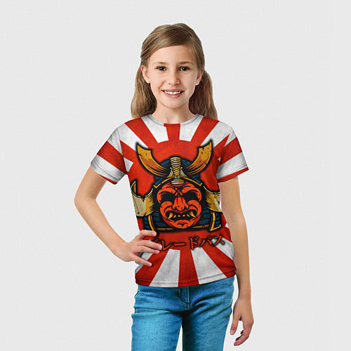 Детская футболка Sun samurai / 3D-принт – фото 5