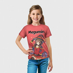 Футболка детская Megumin, цвет: 3D-принт — фото 2