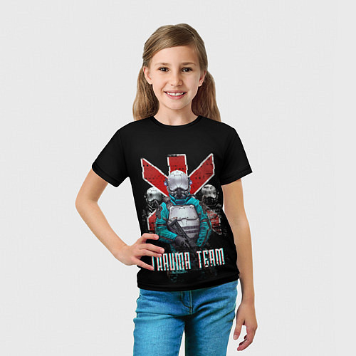 Детская футболка CYBERPUNK TRAUMA TEAM / 3D-принт – фото 5