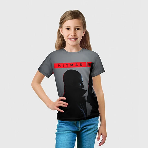 Детская футболка Hitman III / 3D-принт – фото 5