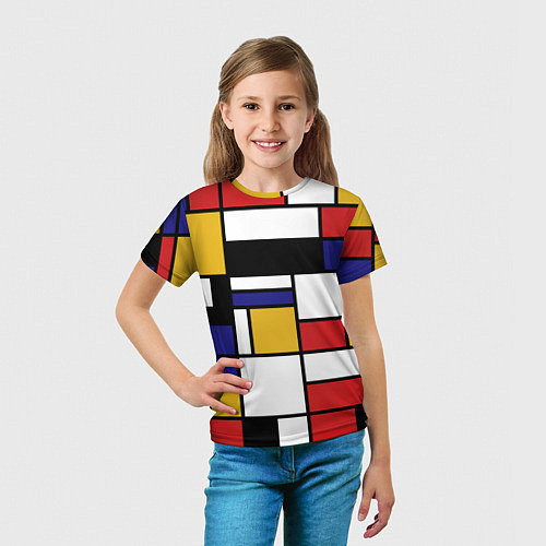 Детская футболка Color blocking / 3D-принт – фото 5