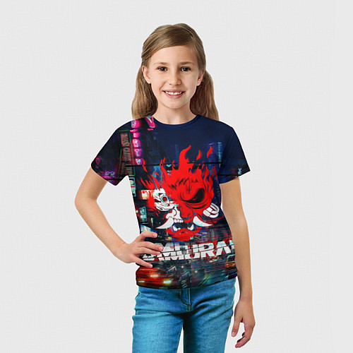 Детская футболка Киберпанк 2077 глитч / 3D-принт – фото 5