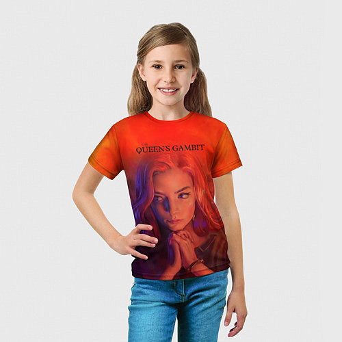 Детская футболка Queens Gambit Ход Королевы / 3D-принт – фото 5