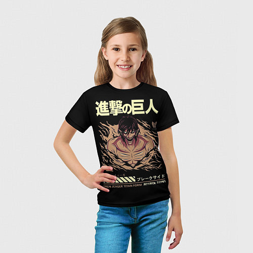 Детская футболка Эрен Йегер Атака Титанов / 3D-принт – фото 5