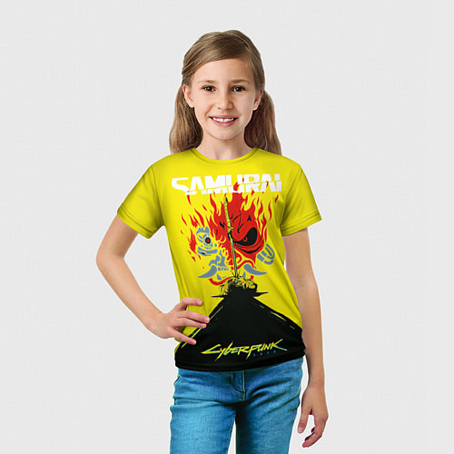 Детская футболка Киберпанк 2077 Киану на спине / 3D-принт – фото 5