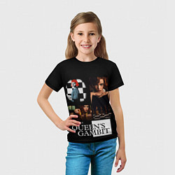 Футболка детская Ход Королевы, цвет: 3D-принт — фото 2