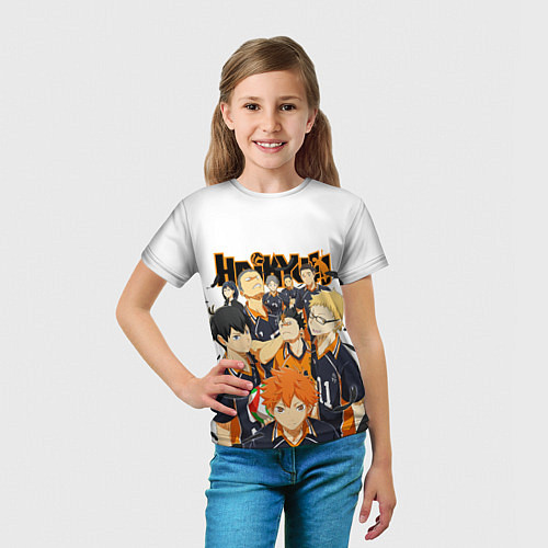 Детская футболка ВОЛЕЙБОЛ!! HAIKYUU!! / 3D-принт – фото 5