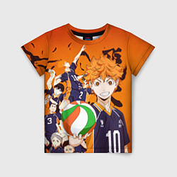 Футболка детская ВОЛЕЙБОЛ!! HAIKYUU!!, цвет: 3D-принт