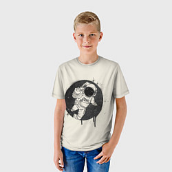 Футболка детская Тёмный космос, цвет: 3D-принт — фото 2