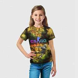 Футболка детская CS GO Gold dust, цвет: 3D-принт — фото 2