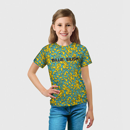 Детская футболка Билли Айлиш / 3D-принт – фото 5