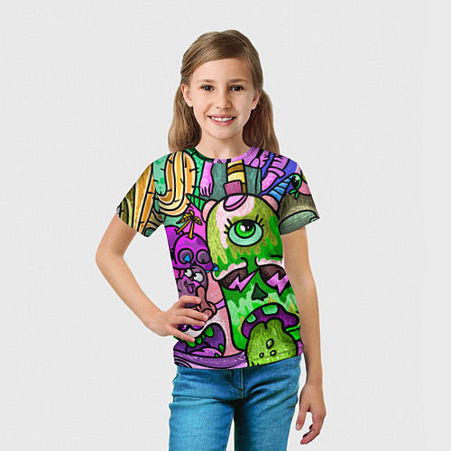 Детская футболка Дудл 2 / 3D-принт – фото 5