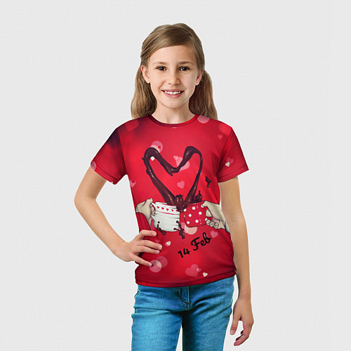 Детская футболка Love coffee / 3D-принт – фото 5