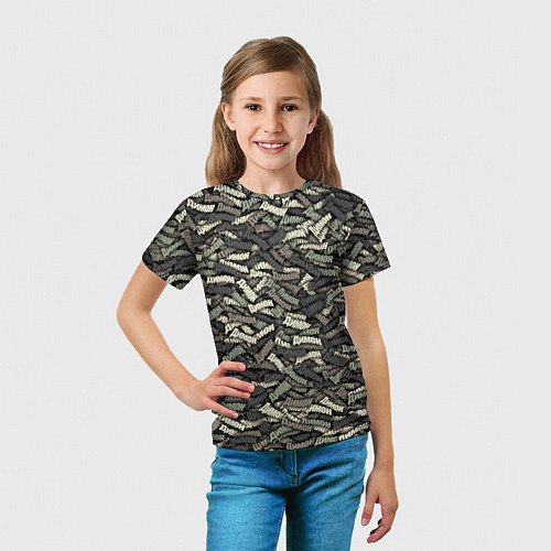 Детская футболка Камуфляж - Димон / 3D-принт – фото 5