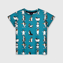 Детская футболка Пингвина на заярдке