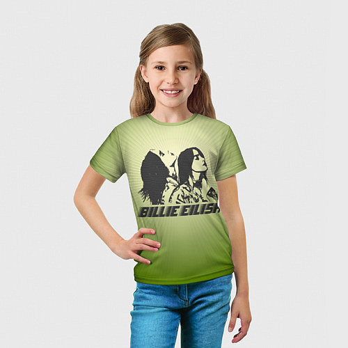 Детская футболка Билли Айлиш / 3D-принт – фото 5