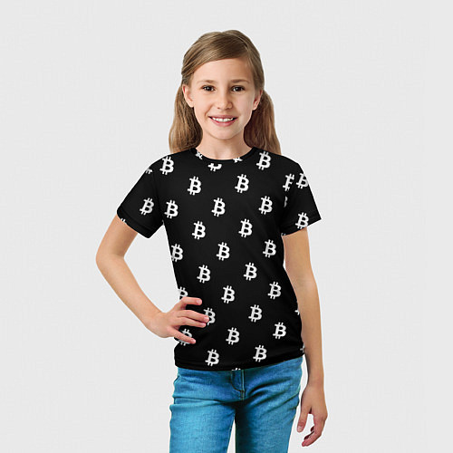 Детская футболка BITCOIN CRYPTOCURRENCE Z / 3D-принт – фото 5