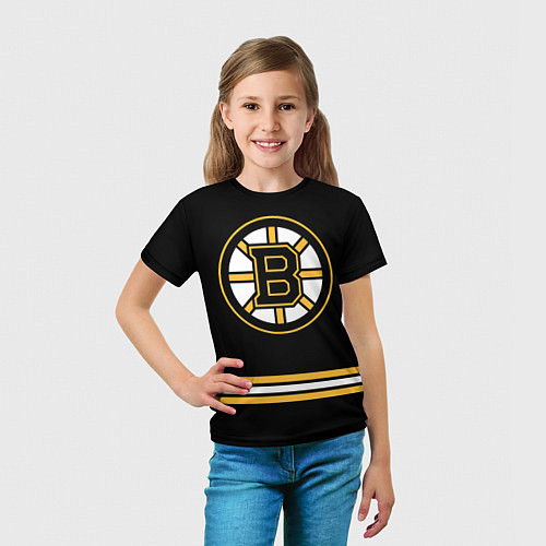 Детская футболка Бостон Брюинз Форма1 / 3D-принт – фото 5