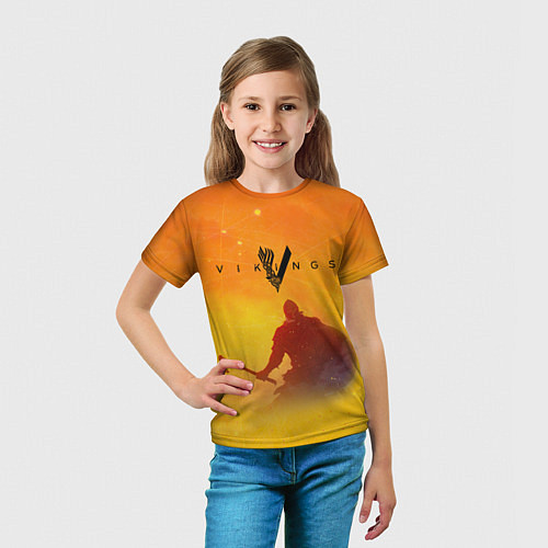 Детская футболка Викинги Vikings Z / 3D-принт – фото 5