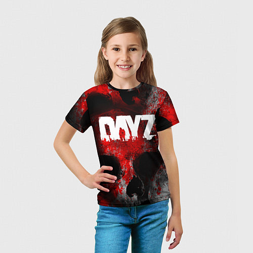 Детская футболка DAYZ BLOOD ДЕЙЗИ КРОВЬ Z / 3D-принт – фото 5