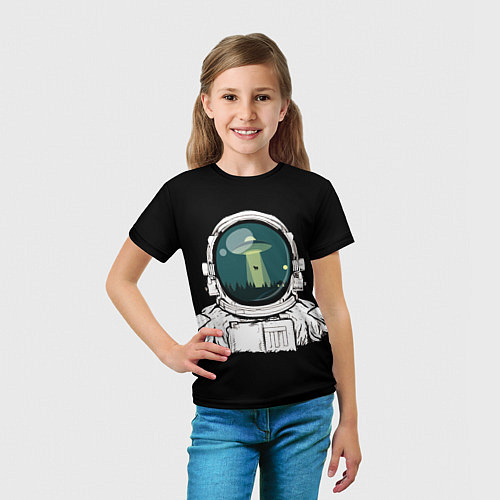 Детская футболка Скафандр с отражением НЛО / 3D-принт – фото 5